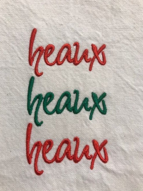 Heaux Heaux Heaux Christmas Tea Towel
