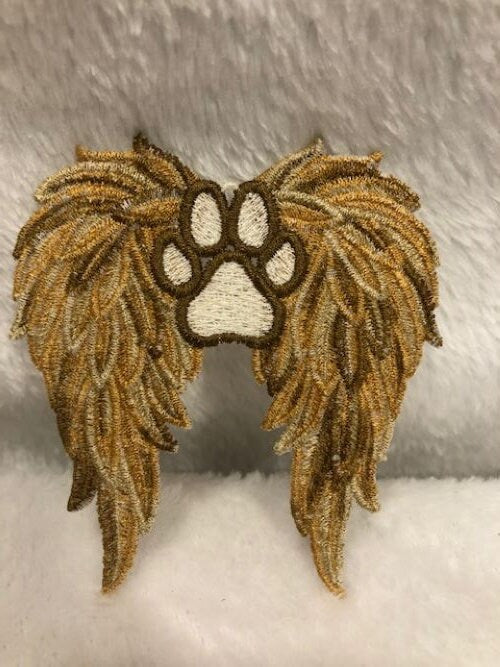 Pet Loss Gifts Angel Wings with Paw Print FSL, Wings with Paw FSL, FSL Christmas Ornament, Pet Loss, Loss of Pet, Memorial, Rainbow bridge