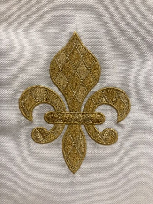 Louisiana Mardi Gras Fleur de Lis Cloth Dinner Napkin Set of 8, Cajun Napkin, Embroidered, Customized, Monogrammed dinner napkin