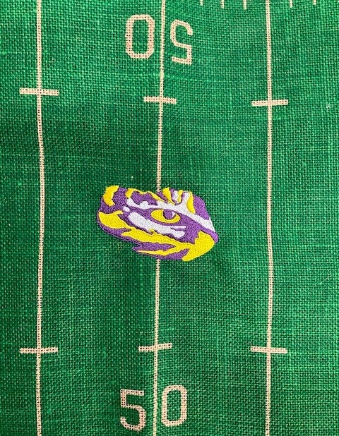GameDay Football Table Runner embroidered, Football Table Runner, Football party decor, LSU Death Valley