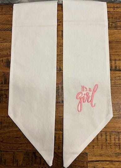 Baby Shower Cajun Wreath Sash, It's a Boy Wreath Sash, It's a Girl Wreath Sash, Baby Shower decoration, Cajun Celebration