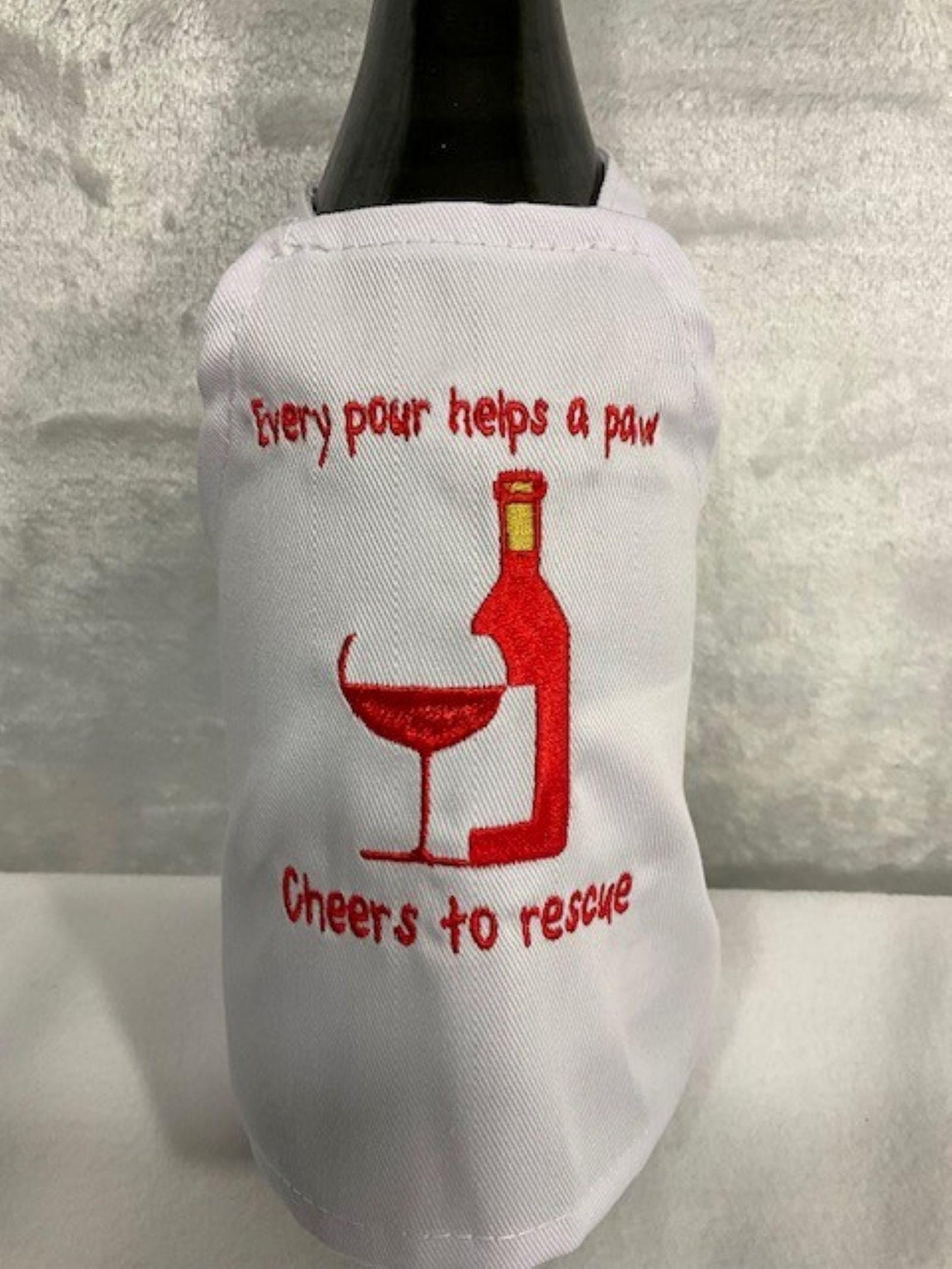 Rescue Wine Bottle Apron β "Every Pour Helps a Paw" β Hearts & Paws Collection Gift