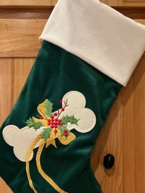 Custom Embroidered Pet Christmas Stocking - Dog or Cat Design