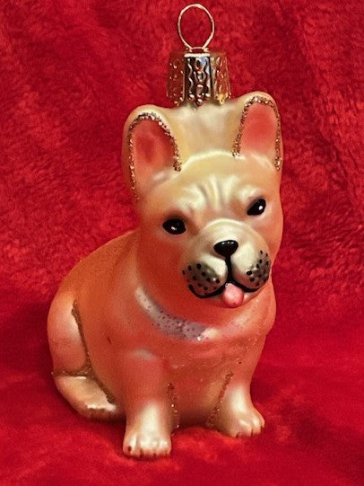 French Bulldog Ornament | Hearts & Paws Christmas Ornament