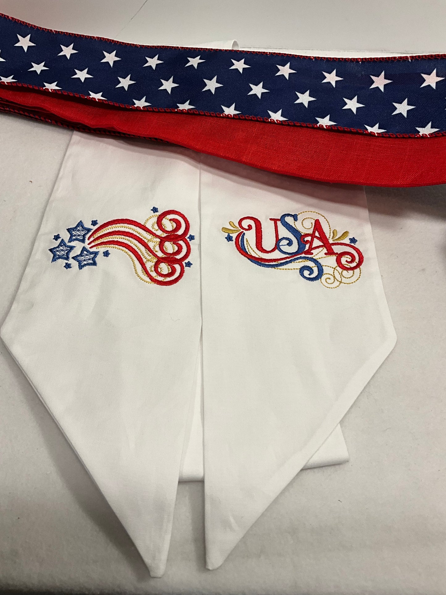 4th of July Door Hanger Sash USA 250th Birthday