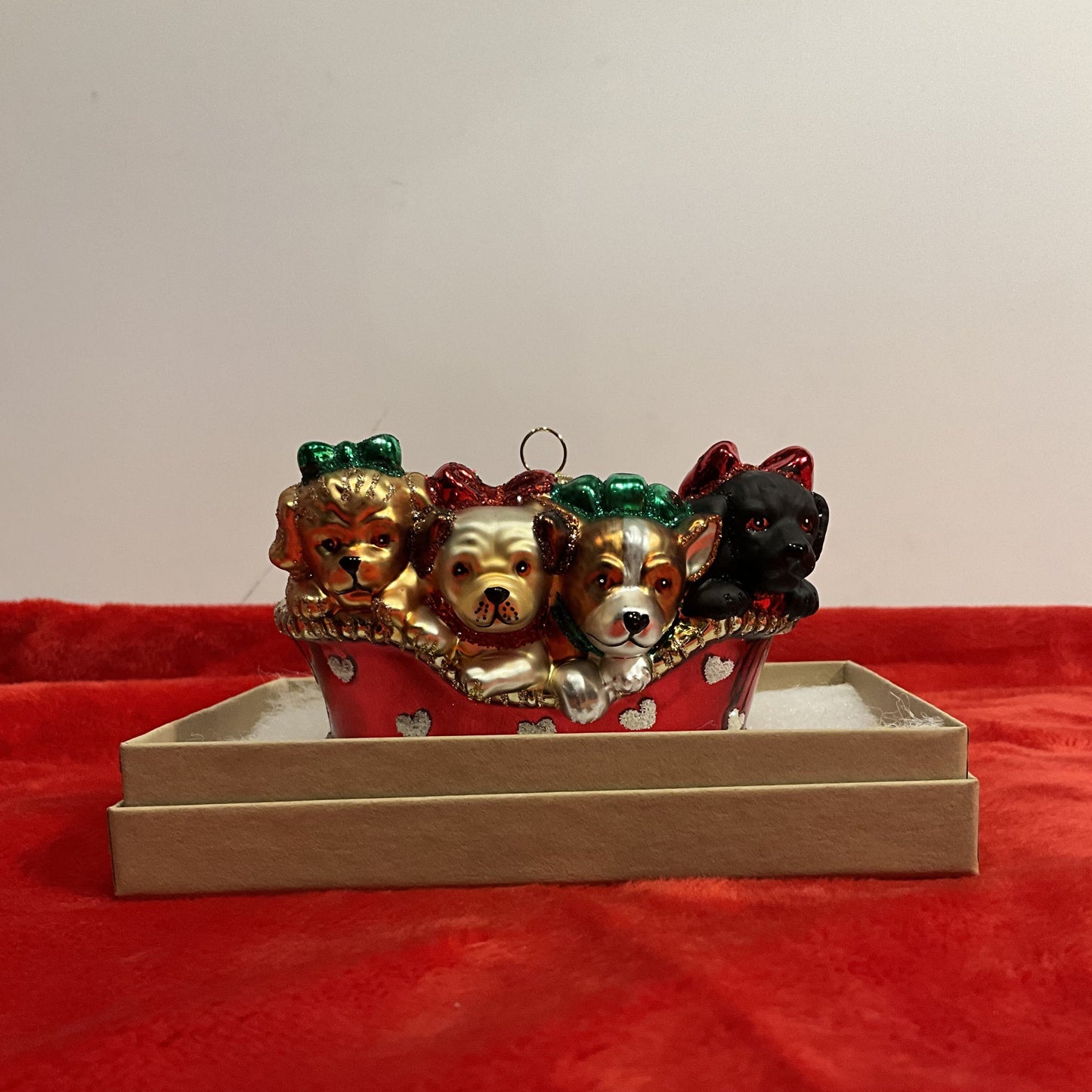 The Beginning of Always Puppy Basket Ornament | Hearts & Paws Collection