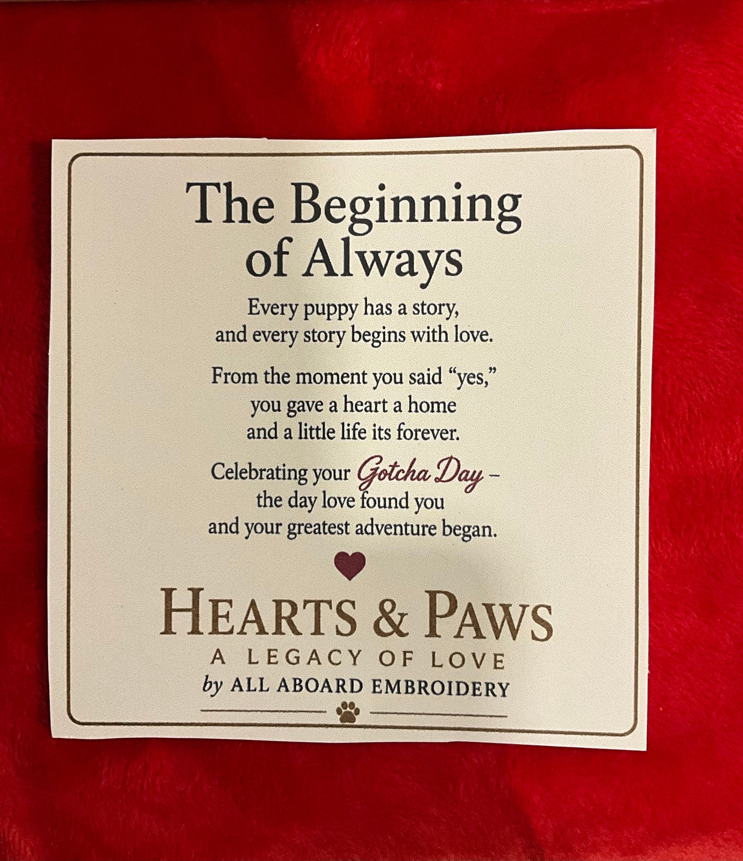 The Beginning of Always Puppy Basket Ornament | Hearts & Paws Collection