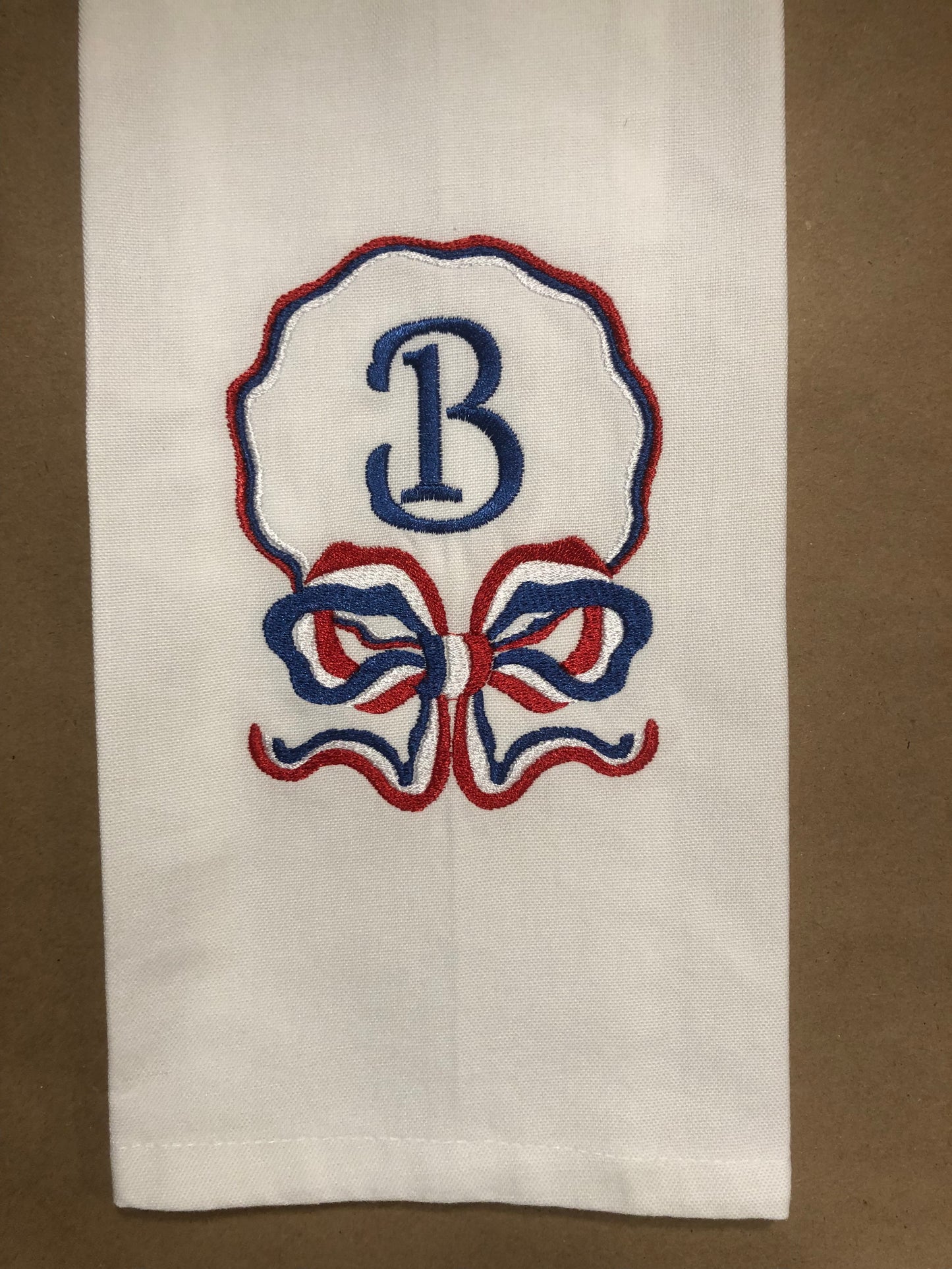 USA 250th Birthday Monogrammed Tea Towel