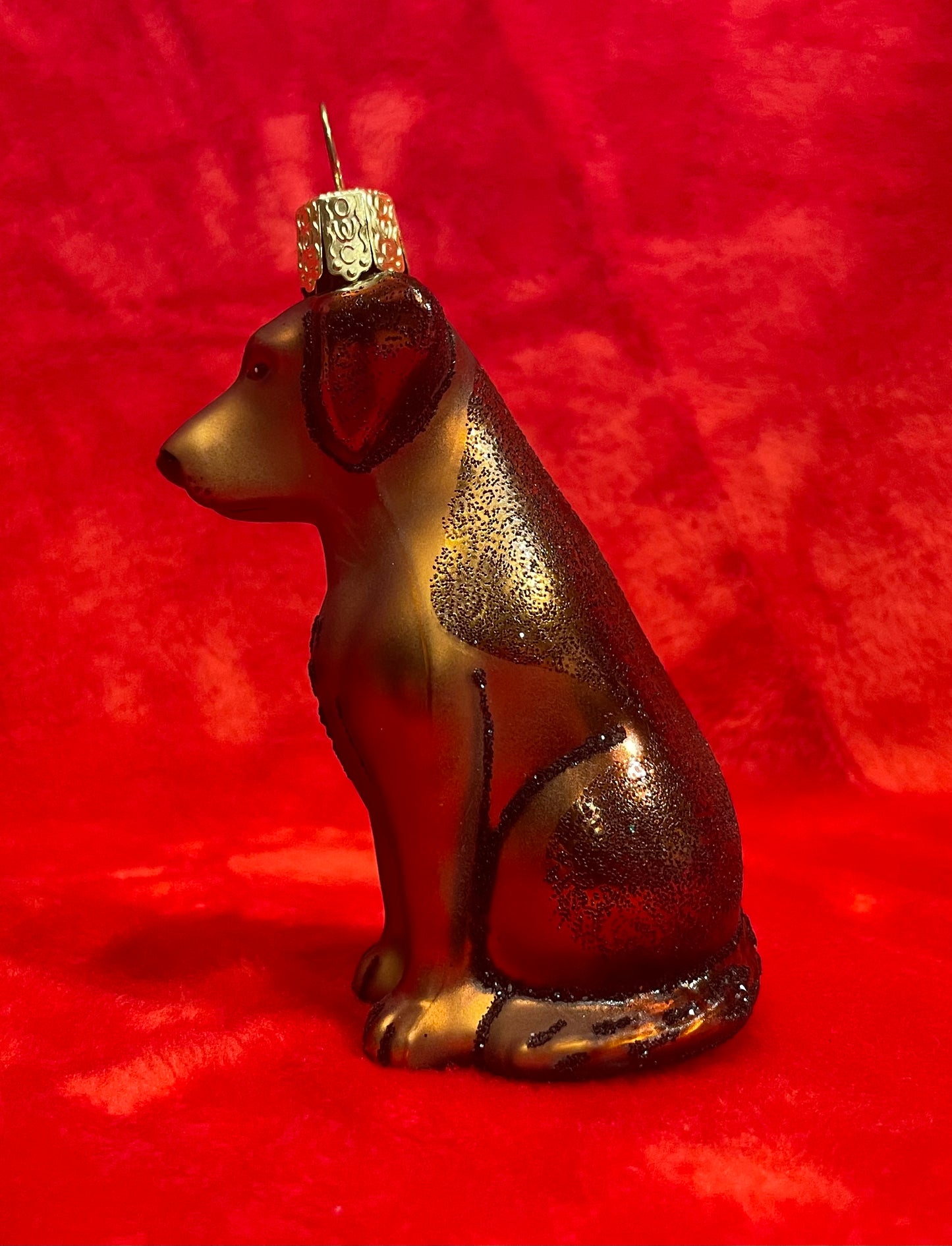 The Joy Bringer Chocolate Labrador Dog Christmas Ornament Hearts & Paws