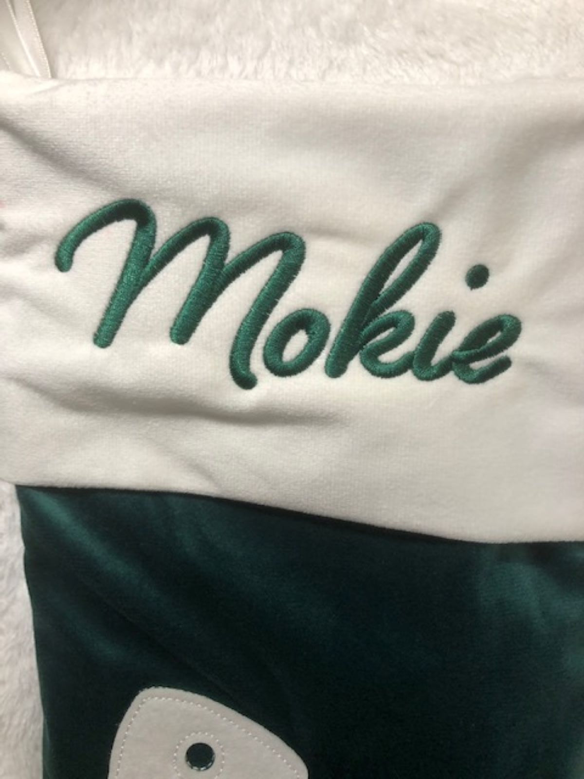 Custom Embroidered Pet Christmas Stocking - Dog or Cat Design