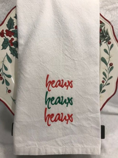 Heaux Heaux Heaux Christmas Tea Towel