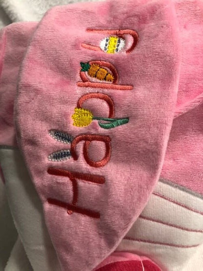 Kids Easter Basket, Personalized Easter Basket, Child's Easter Basket, Plush Easter Basket, Monogram Easter Basket