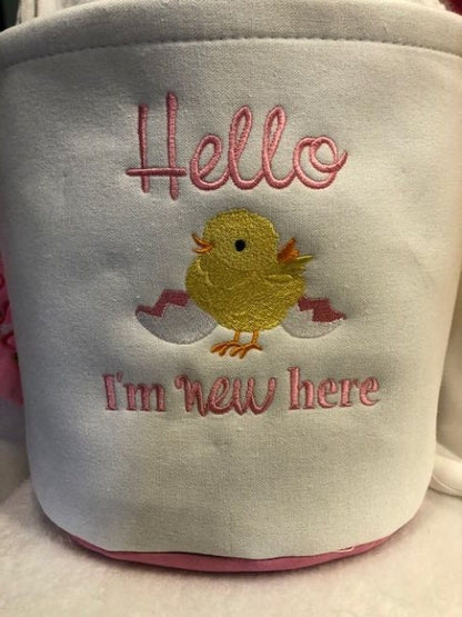 My First Baby Gift- My First Easter Baby Shower, Easter Gift, embroidered Easter, My First Baby, Easter bib, Easter burp cloth