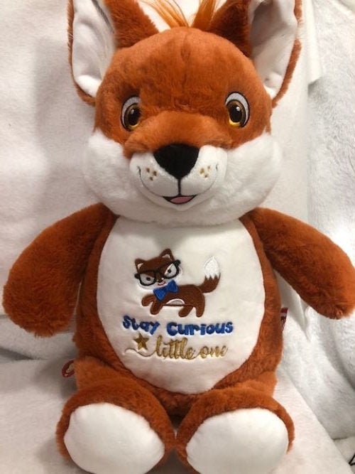 Personalized Fox Plush - Embroidered Keepsake