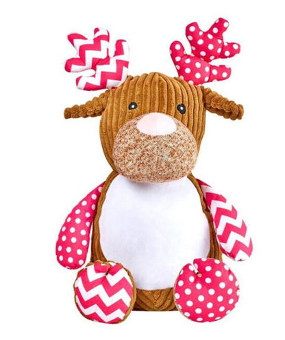 Christmas Plush, My First Christmas, Christmas Reindeer Customized, personalized, embroidered, Baby keepsake,  Baby's First Christmas