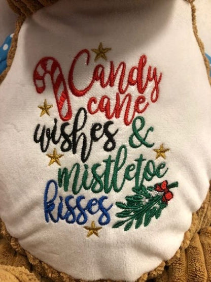 Christmas Plush, My First Christmas, Christmas Reindeer Customized, personalized, embroidered, Baby keepsake,  Baby's First Christmas
