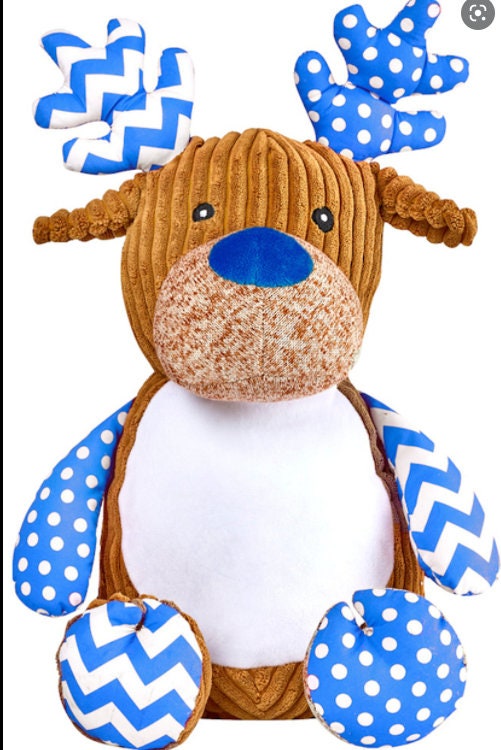 Santa’s Little Helper Plush Snowman or Reindeer | Embroidered Belly | Sensory-Friendly Gift | Christmas Keepsake for Kids