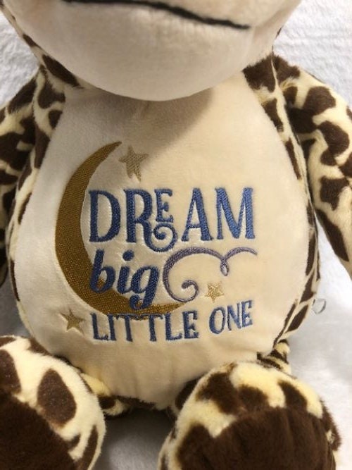 Personalized Giraffe Plush - Embroidered Keepsake