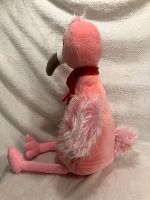 Christmas Flamingo Plush, Christmas Flamingo, Babies 1st Christmas Plush, Embroidered, Customized, Personalized, Christmas plush