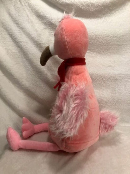 Christmas Flamingo Plush, Christmas Flamingo, Babies 1st Christmas Plush, Embroidered, Customized, Personalized, Christmas plush