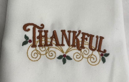 Thanksgiving Dinner Cloth Napkins set, Family Thanksgiving Dinner Napkin set, embroidered, customized