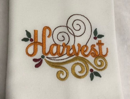 Thanksgiving Dinner Cloth Napkins set, Family Thanksgiving Dinner Napkin set, embroidered, customized