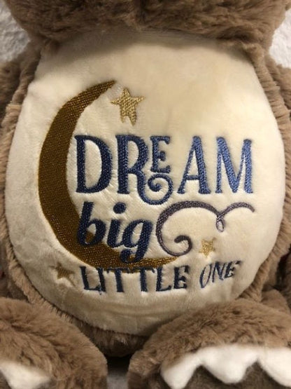 Personalized Sloth plush  - Embroidered Keepsake
