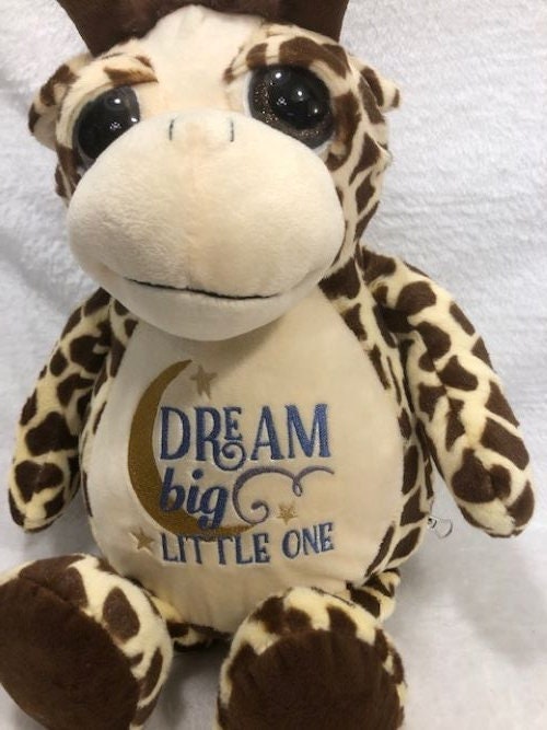 Personalized Giraffe Plush - Embroidered Keepsake