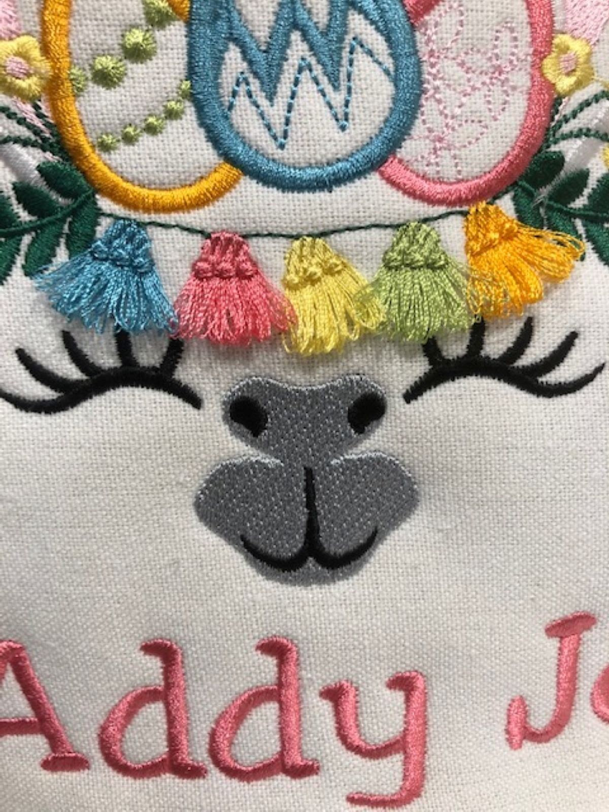 Easter Basket Llama Plush Easter personalized customized, embroidered, monogrammed