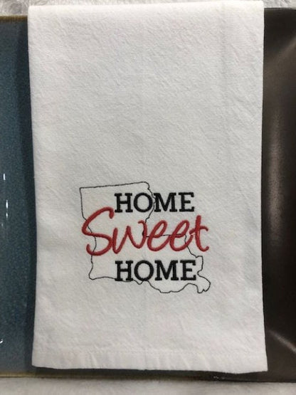 Kitchen Tea Towel Got a Little Cajun in my Soul, Crawfish, Gumbo, embroidered, Louisiana Themed Gift, Gift for mom, Gift for dad,