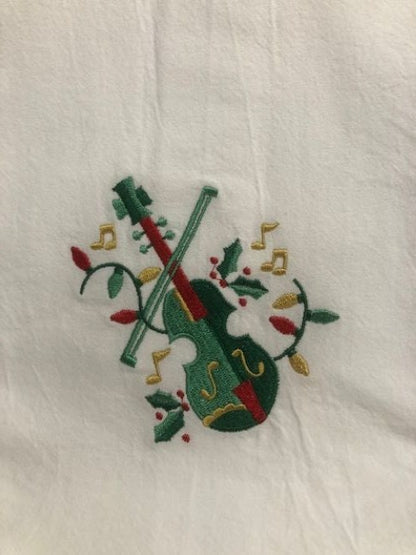 Cajun Christmas Tea Towel – Embroidered