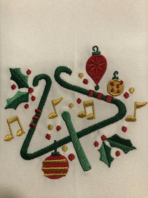 Cajun Christmas Tea Towel – Embroidered