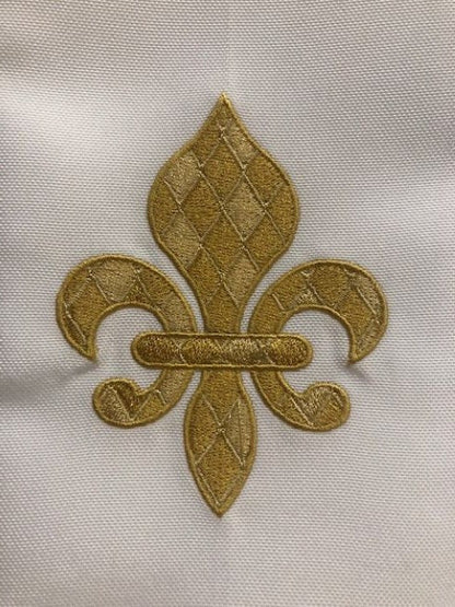 Fleur-de-Lis Christmas Tea Towel