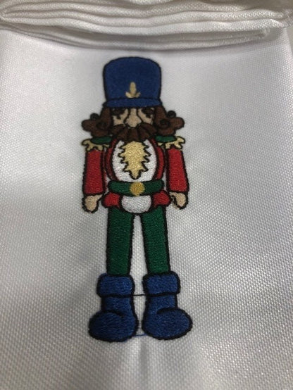 Nutcracker Dinner Napkins - embroidered