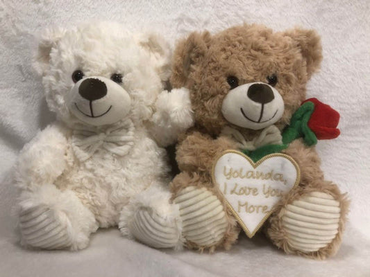 Teddy Bear Valentine Plush personalized, customized, Mother's Day gift, Teddy bear  embroidered, Valentine plush