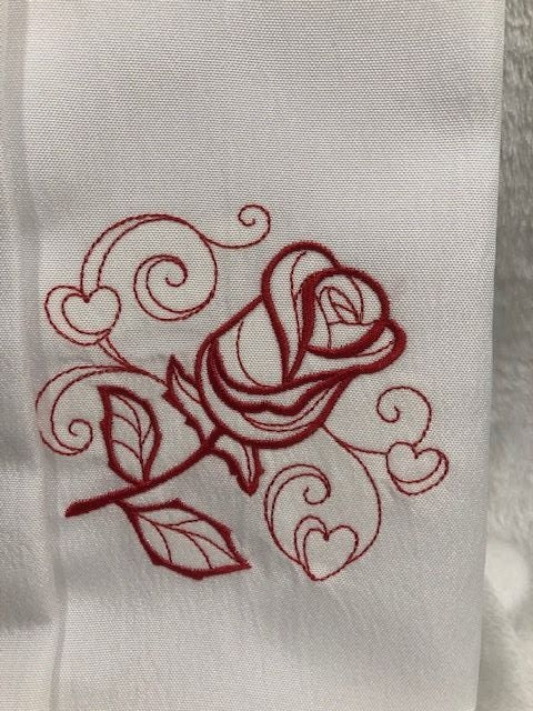 Valentine Cloth Dinner Napkin Set of 6, Valentine's Day Dinner Napkin, Embroidered, Customized, Valentines Day, I love you, Mr Mrs