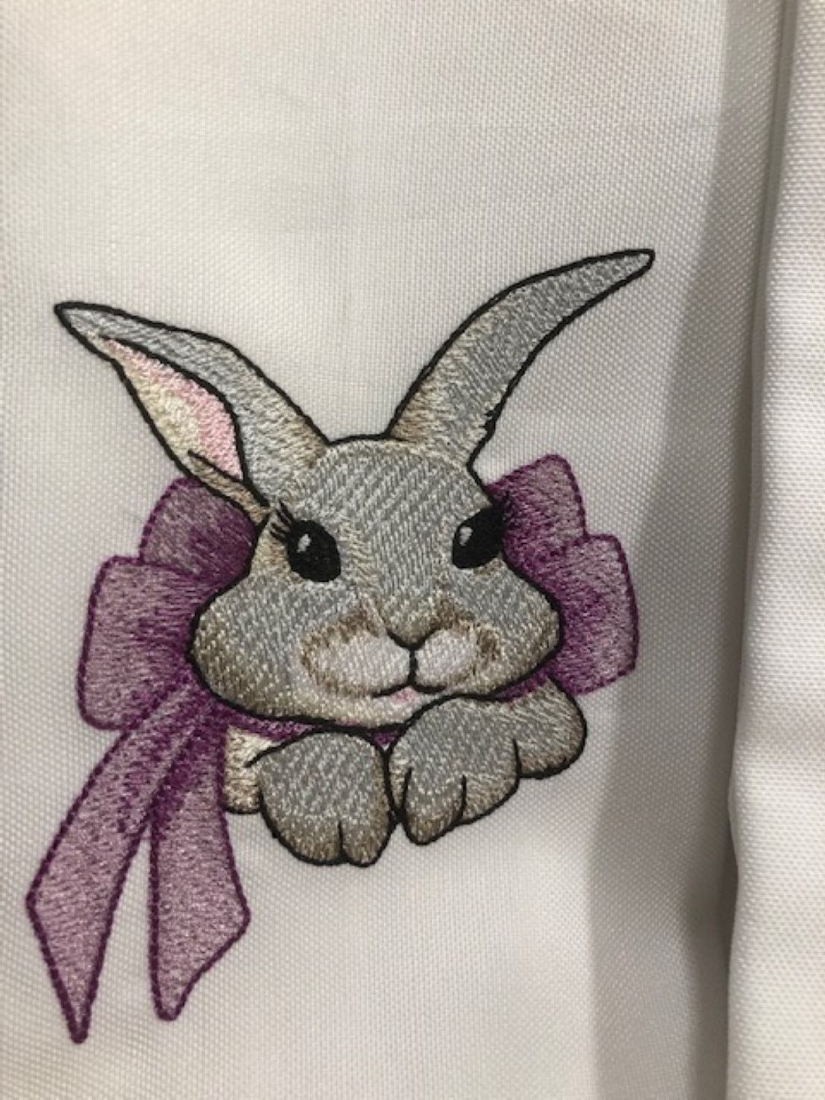 Easter bunny cloth dinner napkin set of 6, embroidered, customized, dinner napkin, Easter dinner, Easter Rabbit, Easter Bunny family dinner