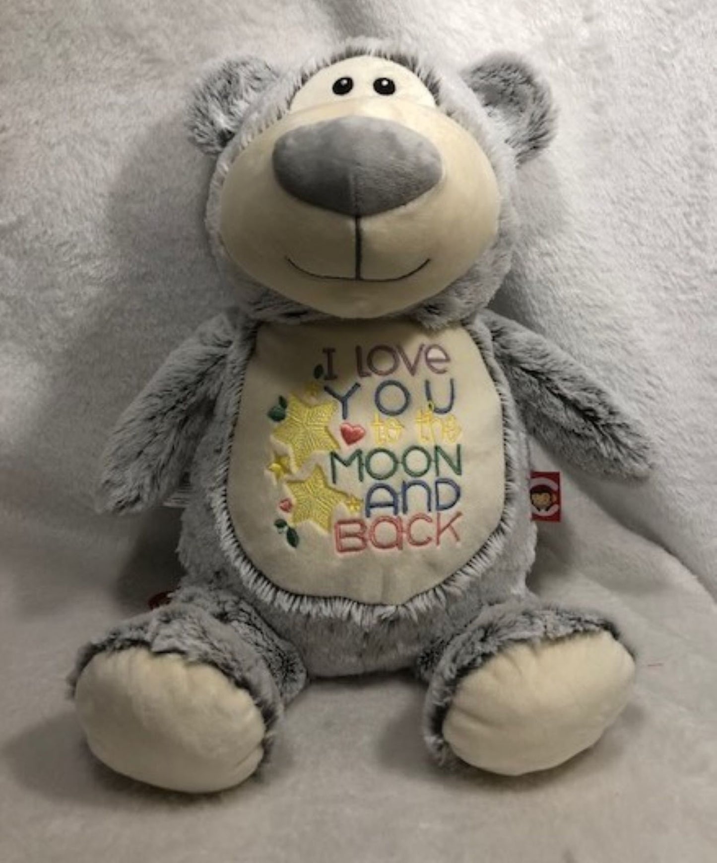My First Sloth Bear, Love you to the Moon, embroidered, personalized, Baby shower gift, gift for baby, plush koala, sloth plush,
