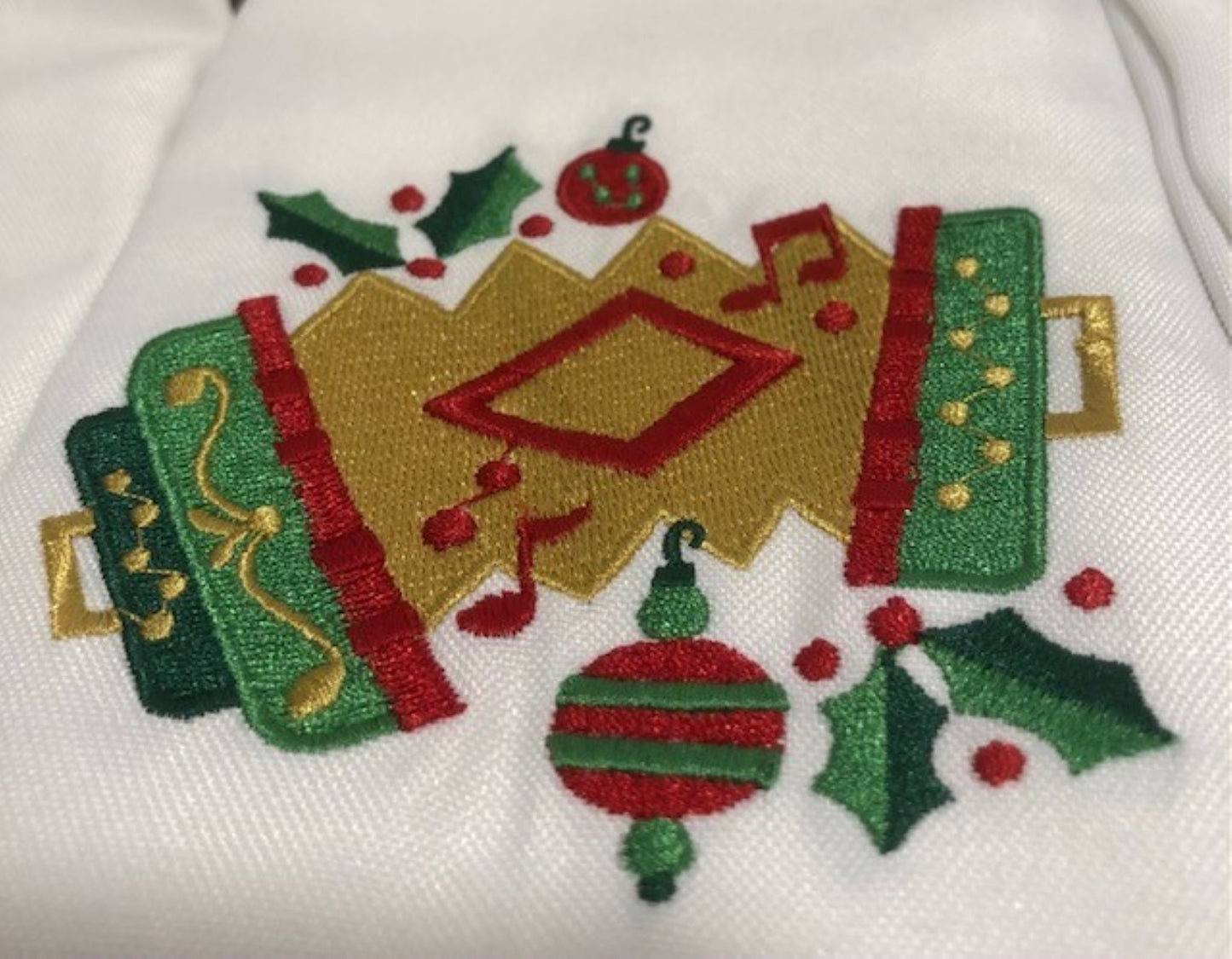 Cajun Christmas Dinner Napkins - Embroidered