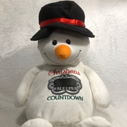 Christmas Snowman, Reindeer, Gingerbread Man Plush Countdown Calendar Customized Personalized Embroidered, Christmas Advent Calendar gift