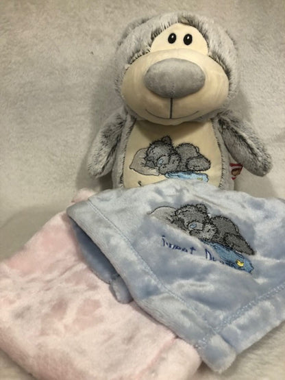Teddy Bear Plush personalized gift, Bear Baby gift set, Bear embroidered, customized, Teddy Bear Embroidery buddy, My First Teddy Bear