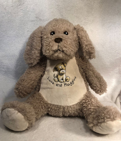 Personalized Toffee Dog Plush - Embroidered Keepsake