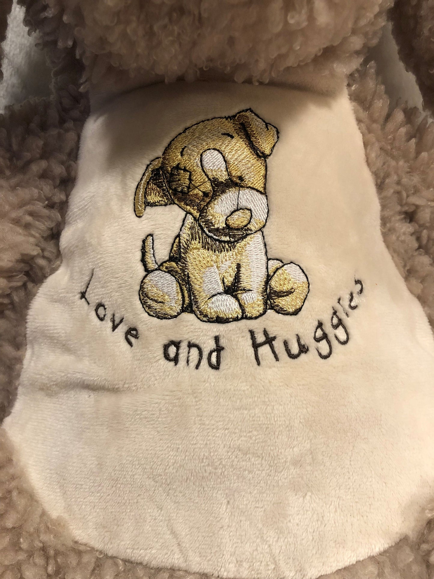 Personalized Toffee Dog Plush - Embroidered Keepsake