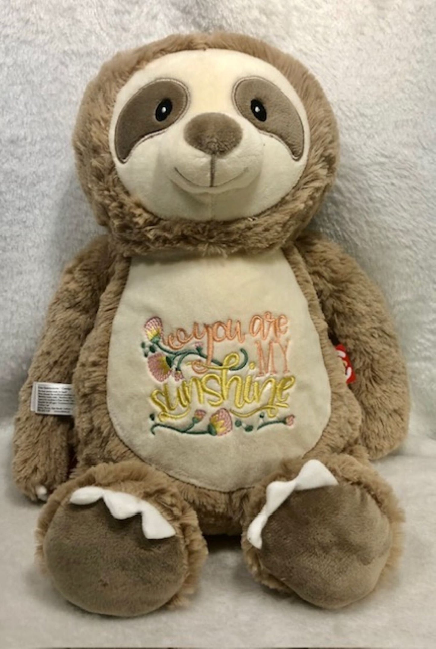 My First Sloth, Sweet Dreams, Sloth three toed, embroidered, personalized, Baby shower gift, gift for baby, plush sloth