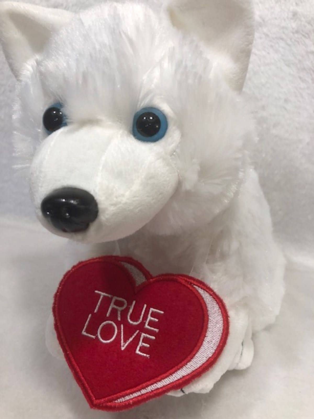 Dog Plush, Stuffed Husky Plush, White Husky, Valentine plush, German shepherd, Australian Shepherd, Customized embroidered personalize