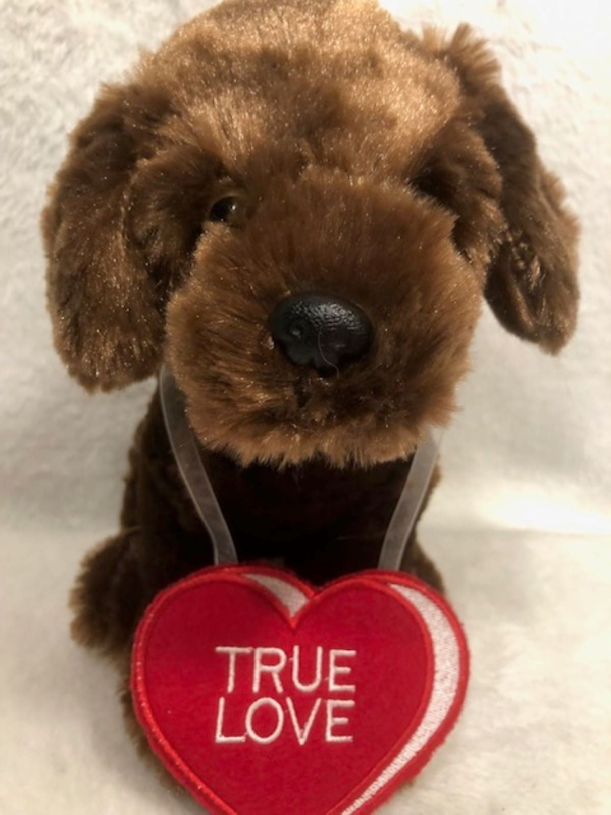 Valentine Puppy plush personalized, customized, dog stuffed animal embroidered Valentine, puppy dog stuffed plush