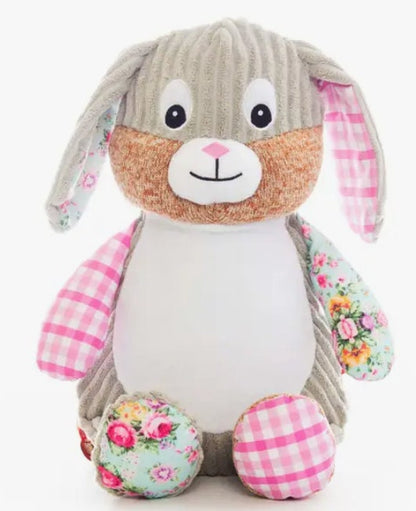 Personalized Embroidered White Bunny Rabbit My First Easter, Cubbies, Baby gift, New baby, My first Easter, Keepsake, Birthday, customized