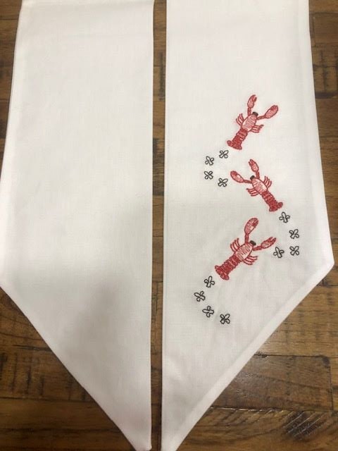 Crawfish Wreath Sash, Wreath Sash, Wreath Bow, Crawfish decoration, Cajun Celebration