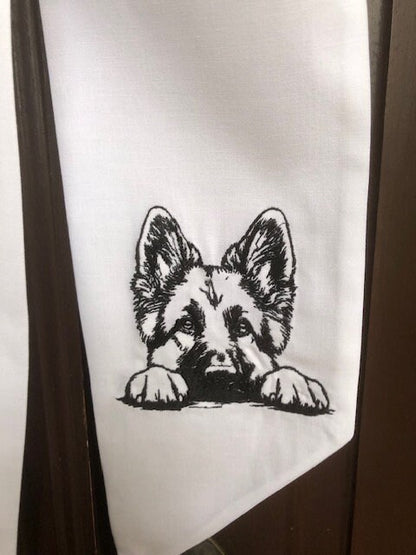 German Shepherd Wreath Sash, Wreath Sash, Wreath Bow, German shepherd decoration, Dog Wreath Sash.  Celebration