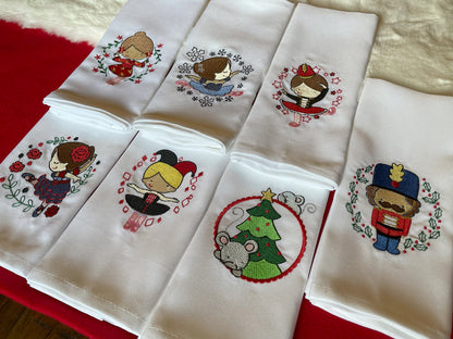 Nutcracker Dinner Napkins - Embroidered